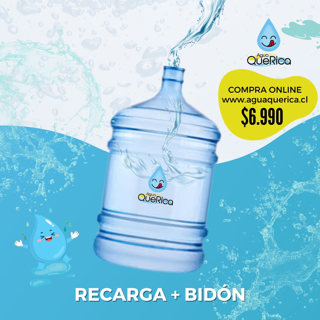 Bidón + Recarga 20 Lts. - AGUA QUE RICA